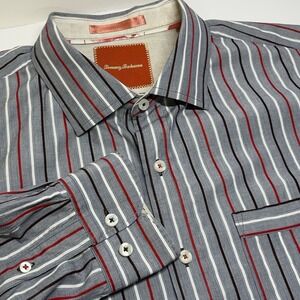 Tommy Bahama Mens Shirt Button Down Multicolor Long Sleeve Striped XL Classic